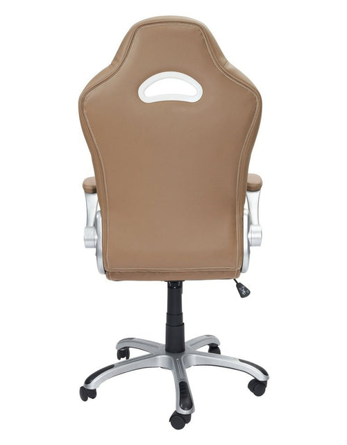 Load image into Gallery viewer, Techni Mobili High Back Executive Sport Race Office Chair with Flip-Up Arms, Camel by Level Up Desks
