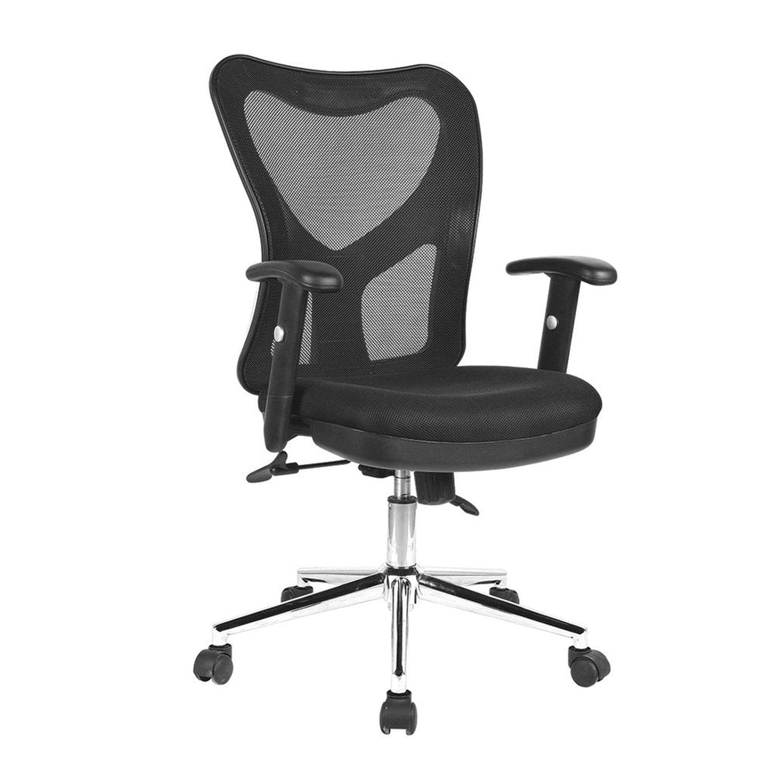 Techni Mobili High Back Mesh Office Chair With Chrome Base, Black by Level Up Desks