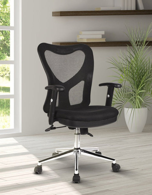 Load image into Gallery viewer, Techni Mobili High Back Mesh Office Chair With Chrome Base, Black by Level Up Desks
