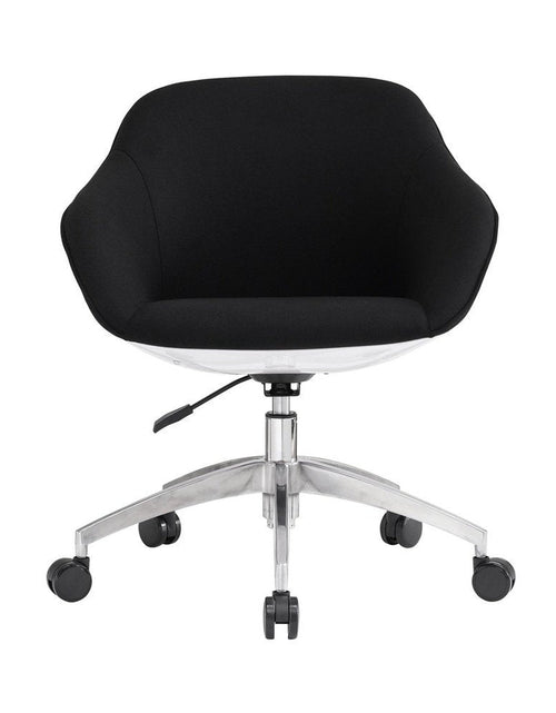 Load image into Gallery viewer, Techni Mobili Home Office Upholstered Task Chair, Black by Level Up Desks
