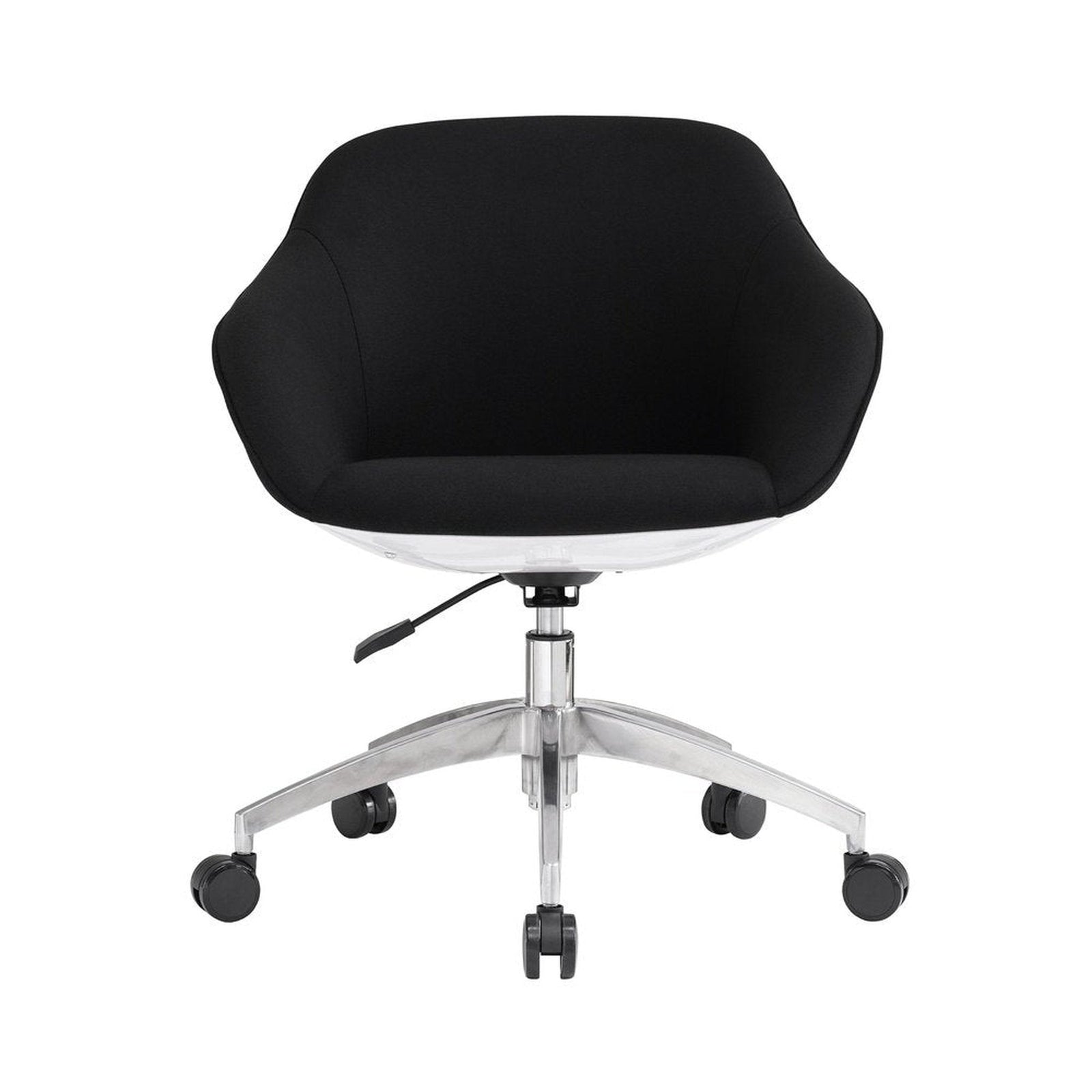 Techni Mobili Home Office Upholstered Task Chair, Black by Level Up Desks