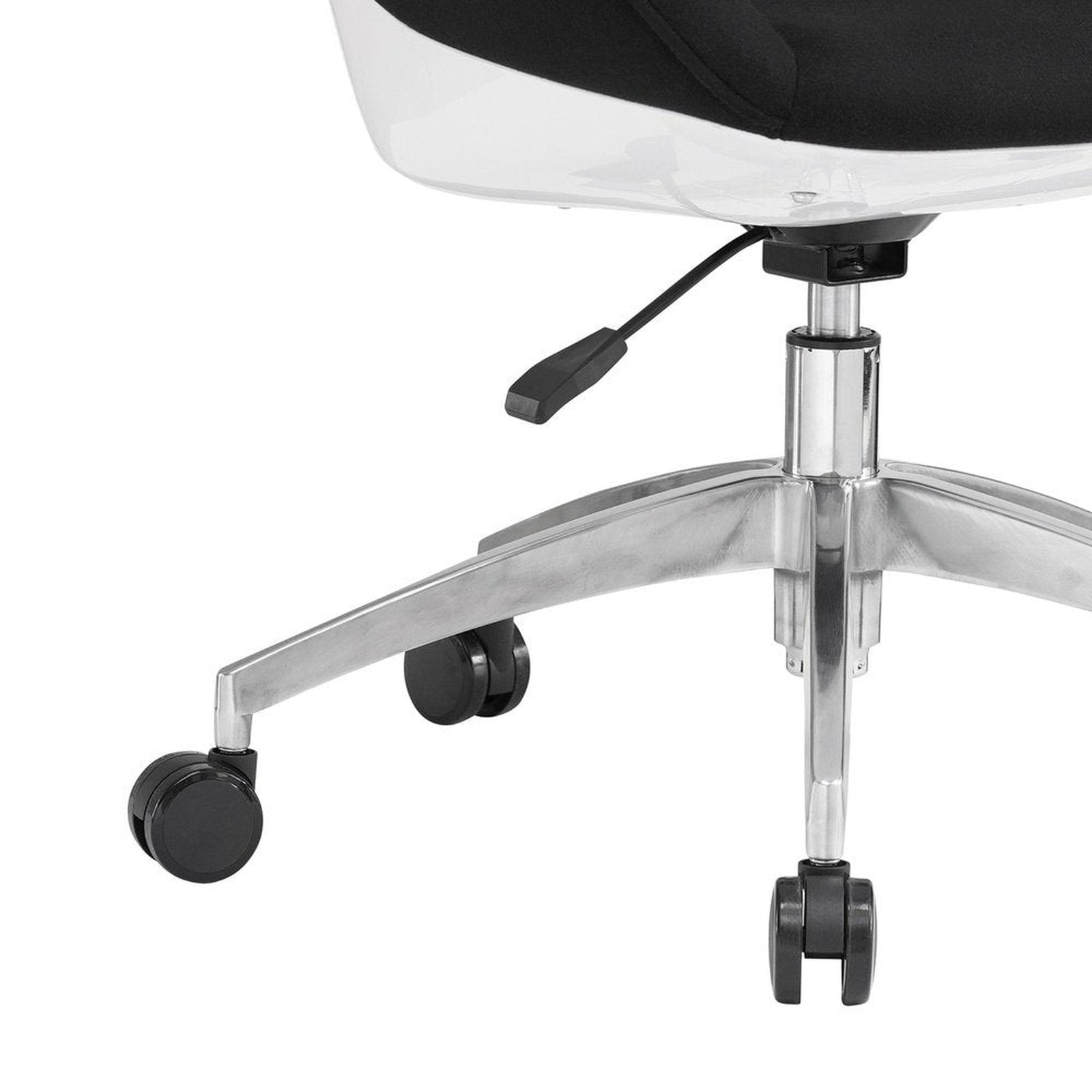 Techni Mobili Home Office Upholstered Task Chair, Black by Level Up Desks