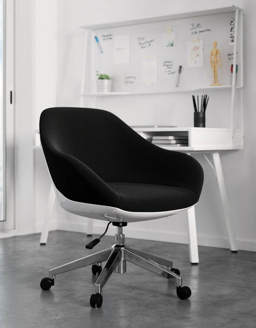 Load image into Gallery viewer, Techni Mobili Home Office Upholstered Task Chair, Black by Level Up Desks
