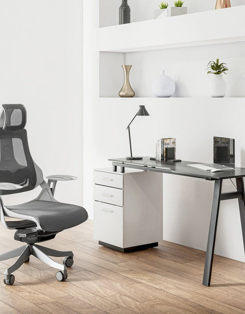 Load image into Gallery viewer, Techni Mobili LUX Ergonomic Executive Chair, Grey by Level Up Desks
