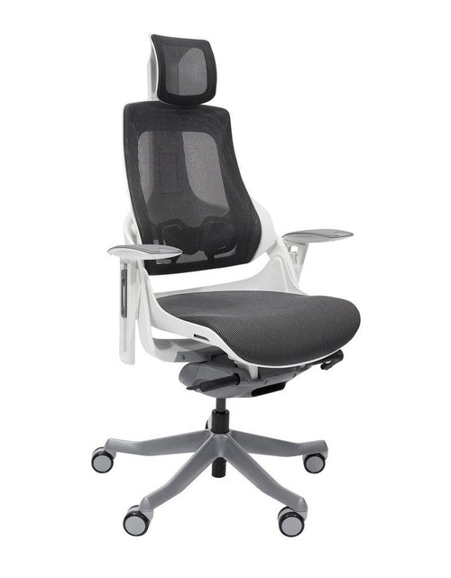 Load image into Gallery viewer, Techni Mobili LUX Ergonomic Executive Chair, Grey by Level Up Desks
