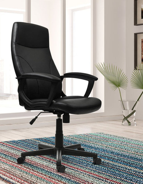 Load image into Gallery viewer, Techni Mobili Medium Back Executive Office Chair, Black by Level Up Desks
