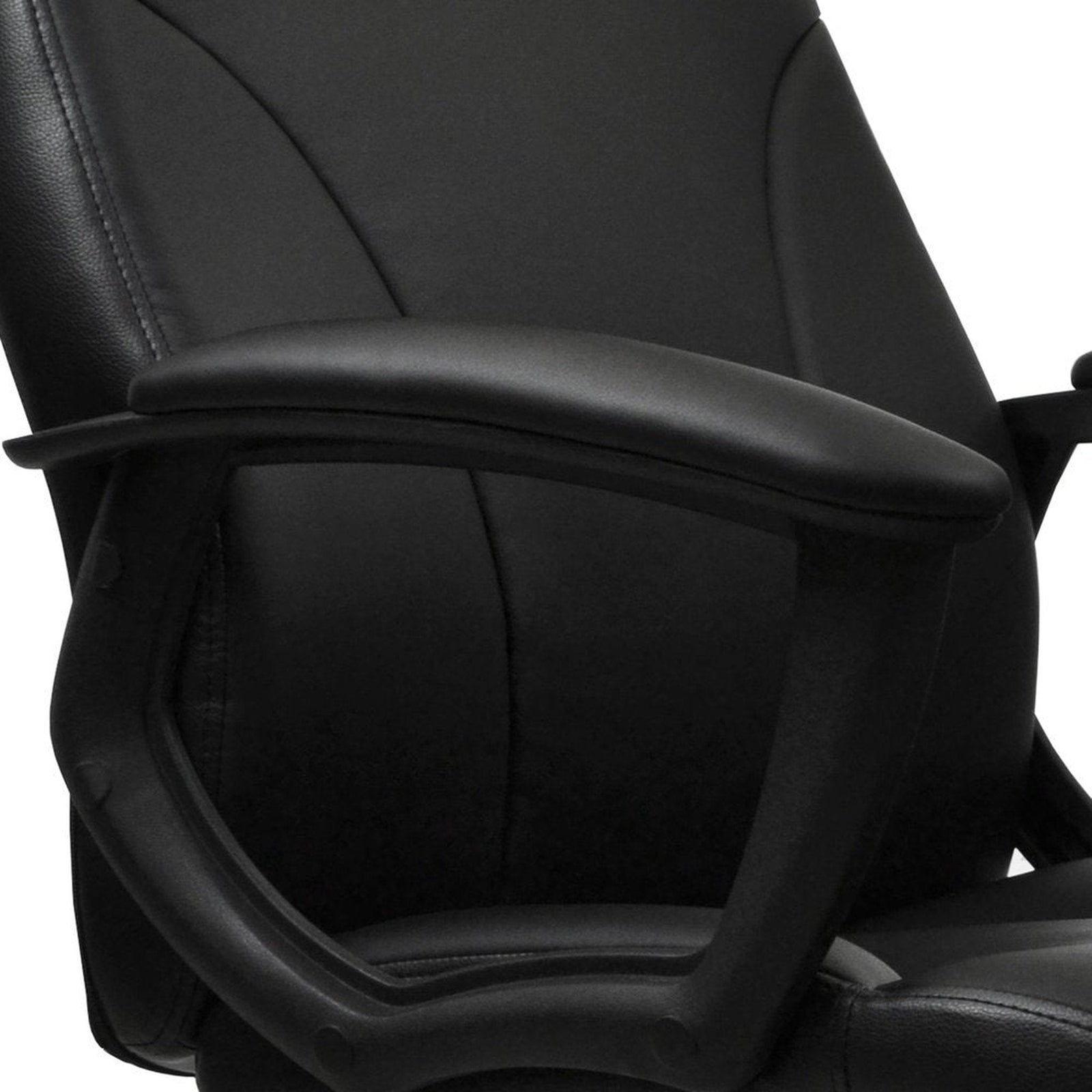 Techni Mobili Medium Back Executive Office Chair, Black by Level Up Desks