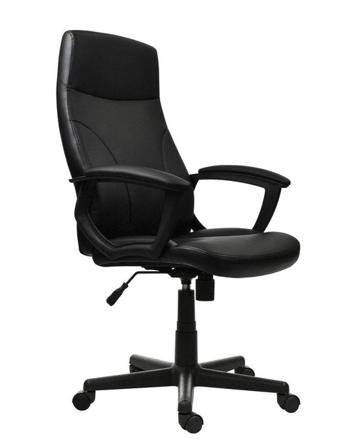 Load image into Gallery viewer, Techni Mobili Medium Back Executive Office Chair, Black by Level Up Desks
