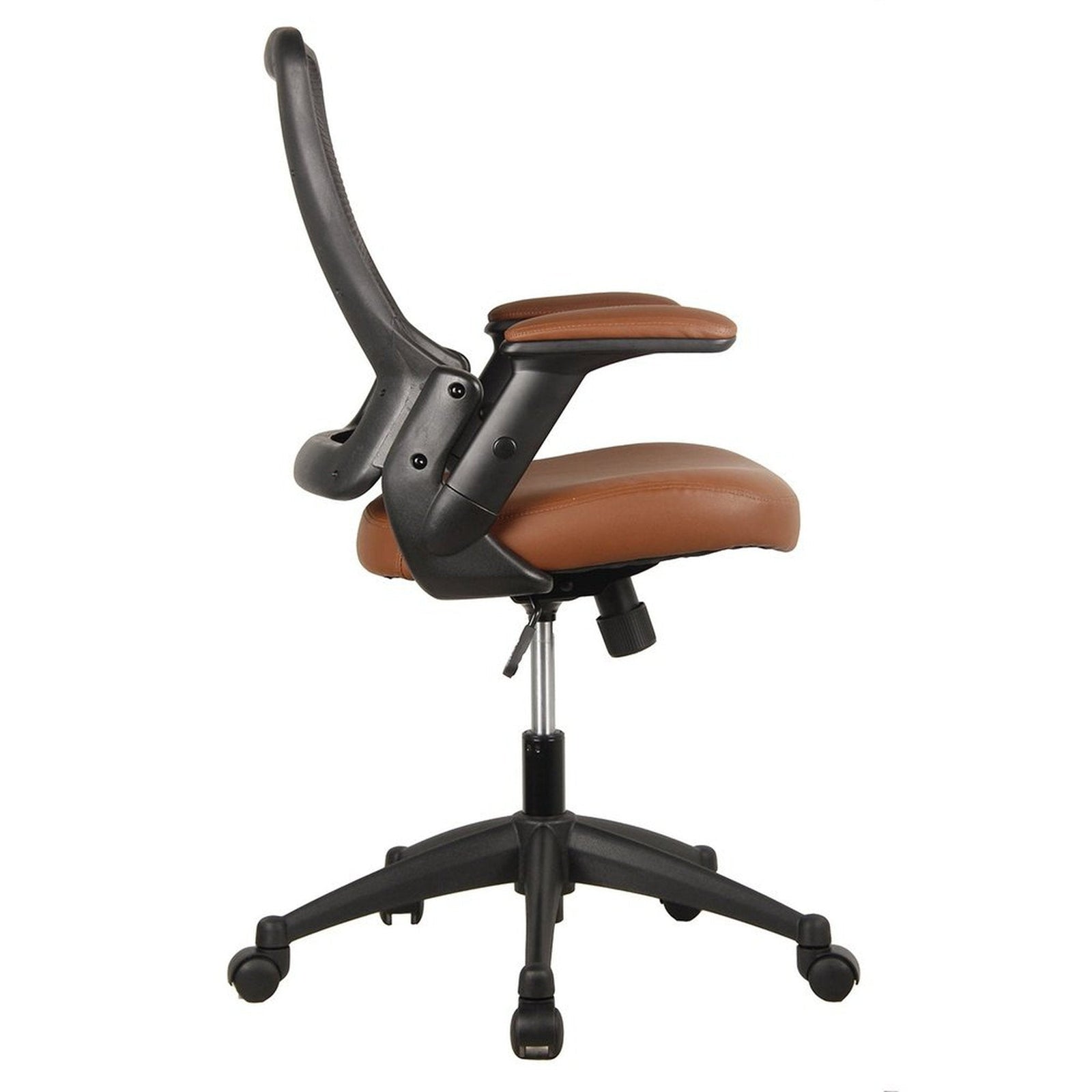 Techni Mobili Mid-Back Mesh Task Office Chair with Height Adjustable Arms by Level Up Desks