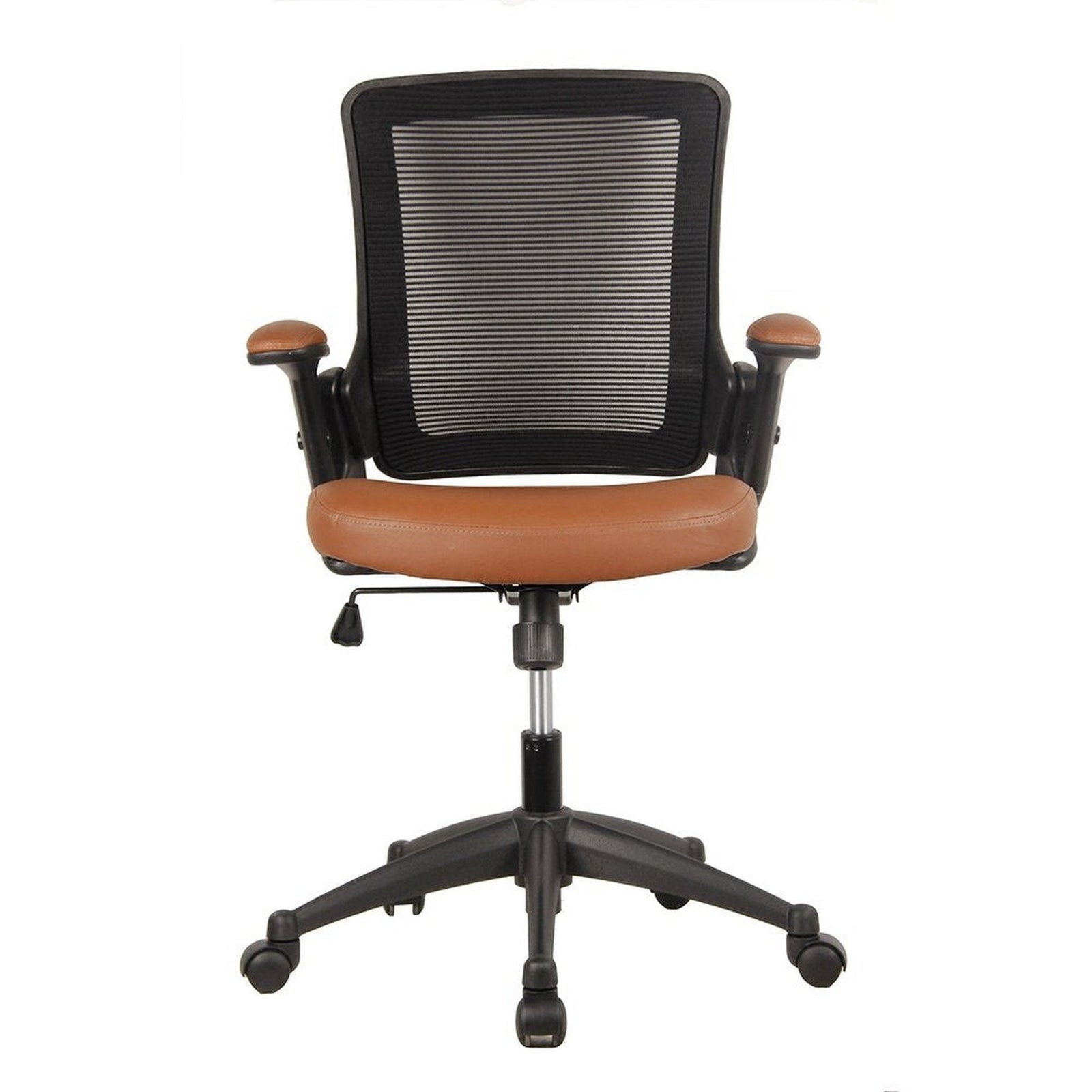 Techni Mobili Mid-Back Mesh Task Office Chair with Height Adjustable Arms by Level Up Desks