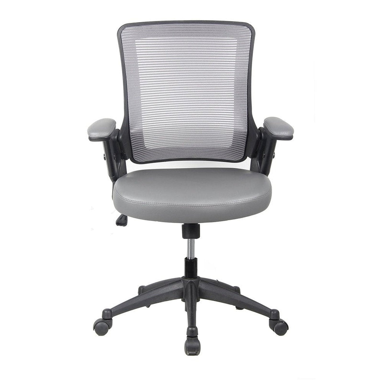 Techni Mobili Mid-Back Mesh Task Office Chair with Height Adjustable Arms by Level Up Desks