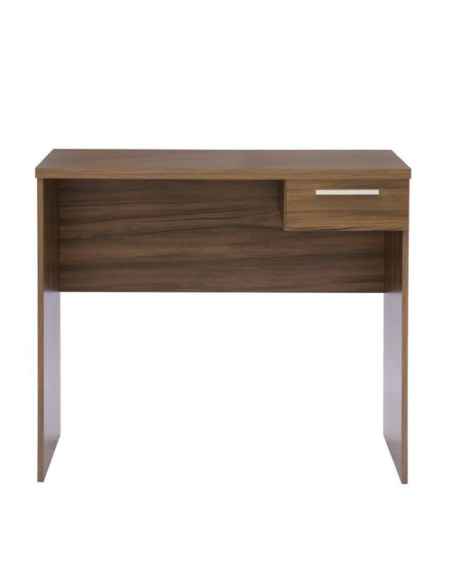 Load image into Gallery viewer, Techni Mobili Modern Computer Writing Desk with Drawer, Walnut by Level Up Desks
