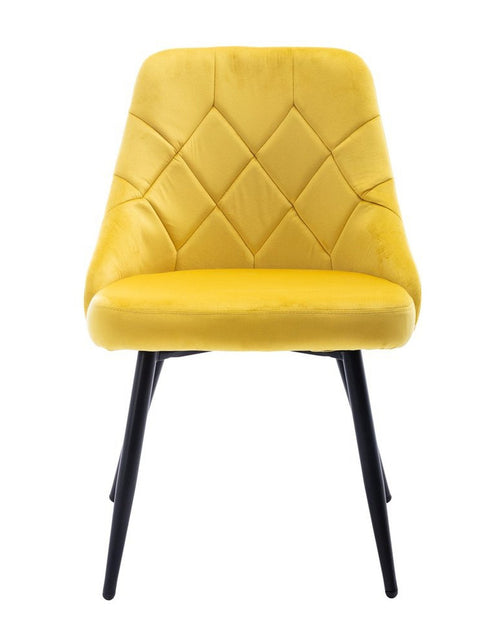 Load image into Gallery viewer, Techni Mobili Modern Contemporary Gold Tufted Velvet Chair (Set of 2) by Level Up Desks
