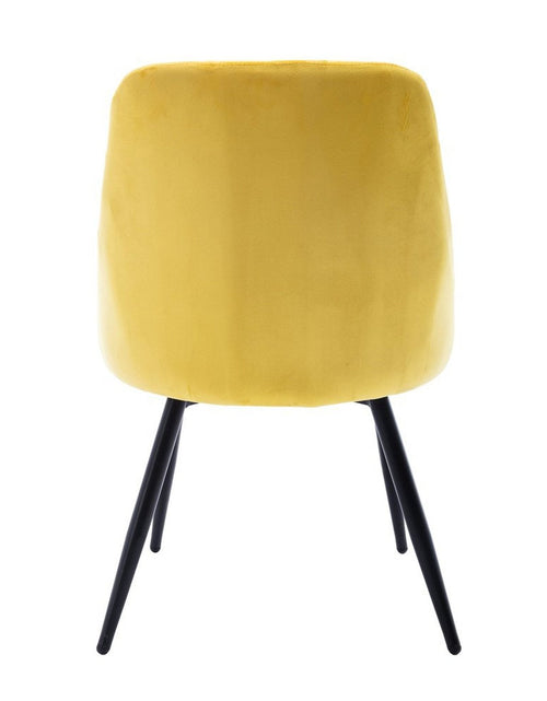Load image into Gallery viewer, Techni Mobili Modern Contemporary Gold Tufted Velvet Chair (Set of 2) by Level Up Desks

