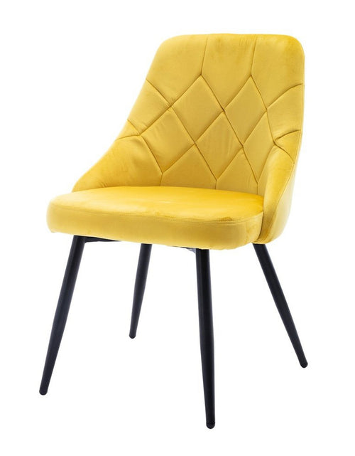 Load image into Gallery viewer, Techni Mobili Modern Contemporary Gold Tufted Velvet Chair (Set of 2) by Level Up Desks
