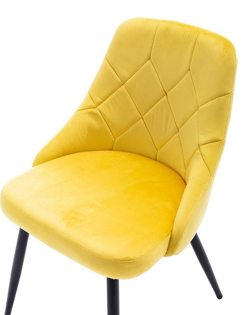 Load image into Gallery viewer, Techni Mobili Modern Contemporary Gold Tufted Velvet Chair (Set of 2) by Level Up Desks
