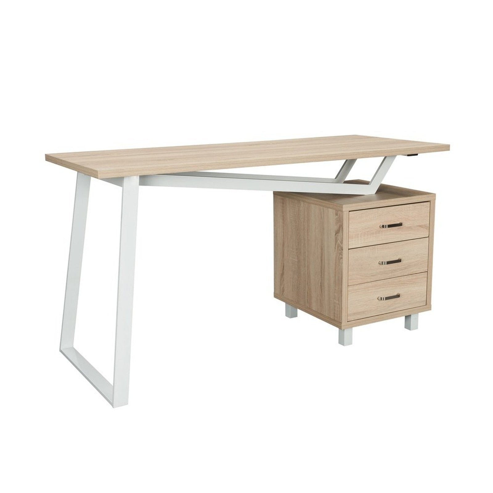 Techni Mobili Modern Design Computer Desk with Storage, Sand by Level Up Desks