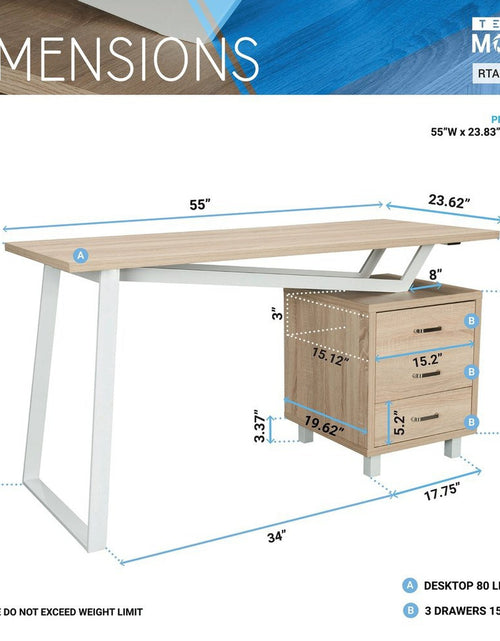 Load image into Gallery viewer, Techni Mobili Modern Design Computer Desk with Storage, Sand by Level Up Desks
