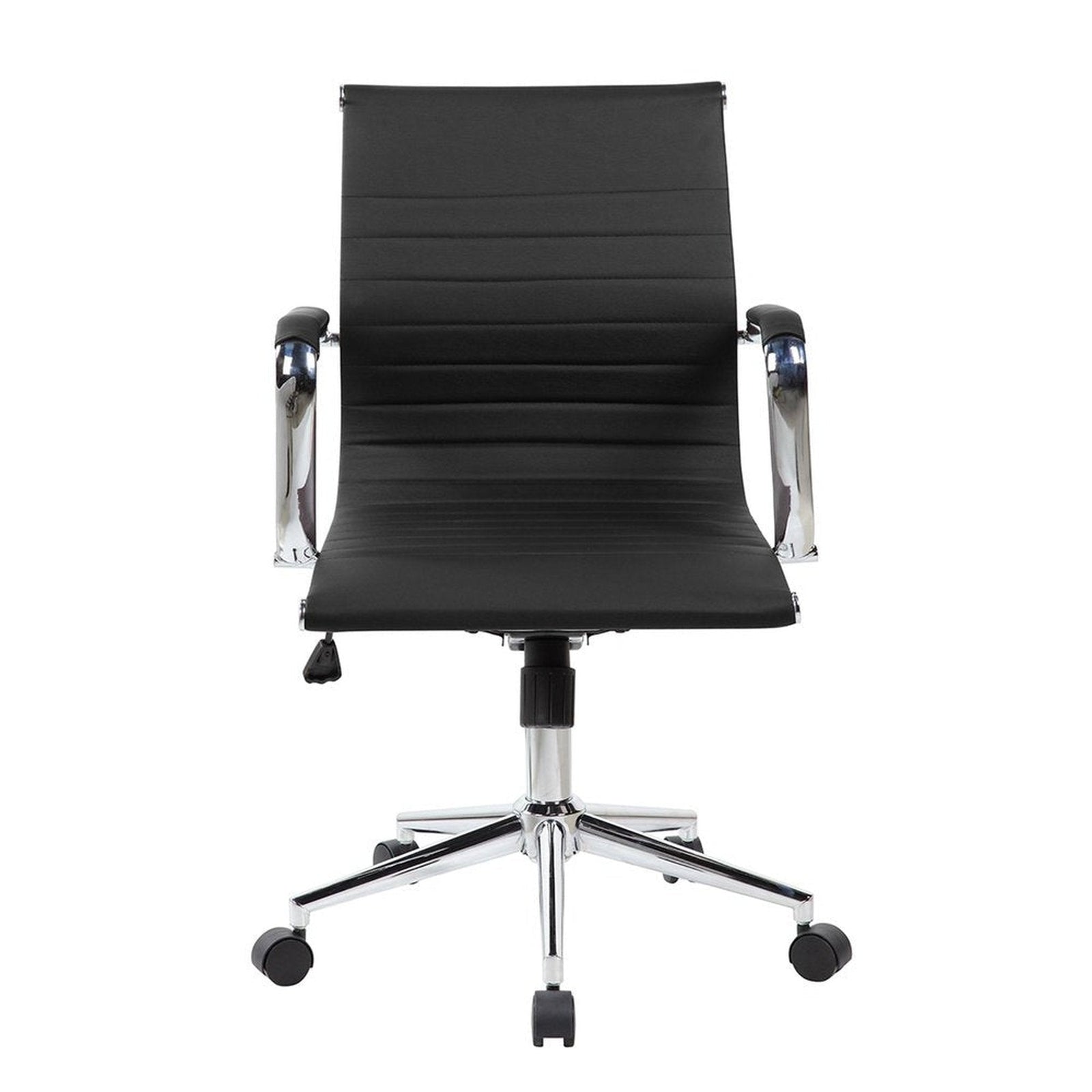 Techni Mobili Modern Medium Back Executive Office Chair, Black by Level Up Desks