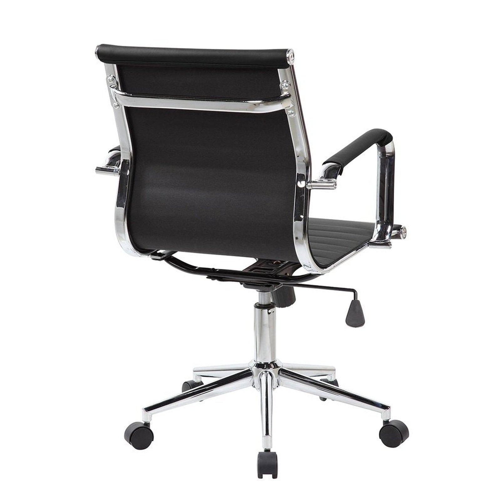 Techni Mobili Modern Medium Back Executive Office Chair, Black by Level Up Desks