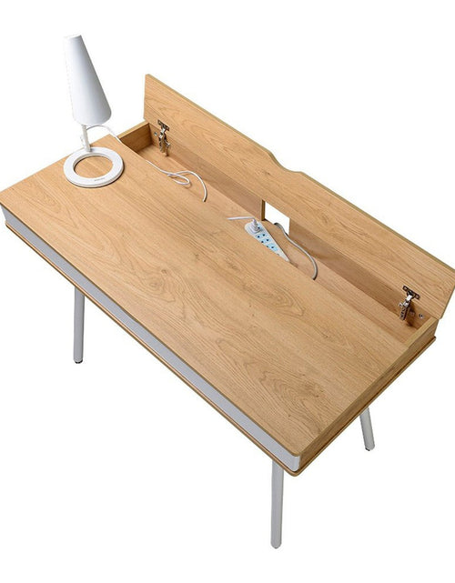 Load image into Gallery viewer, Techni Mobili Modern Multi Storage Computer Desk with Storage, Pine by Level Up Desks
