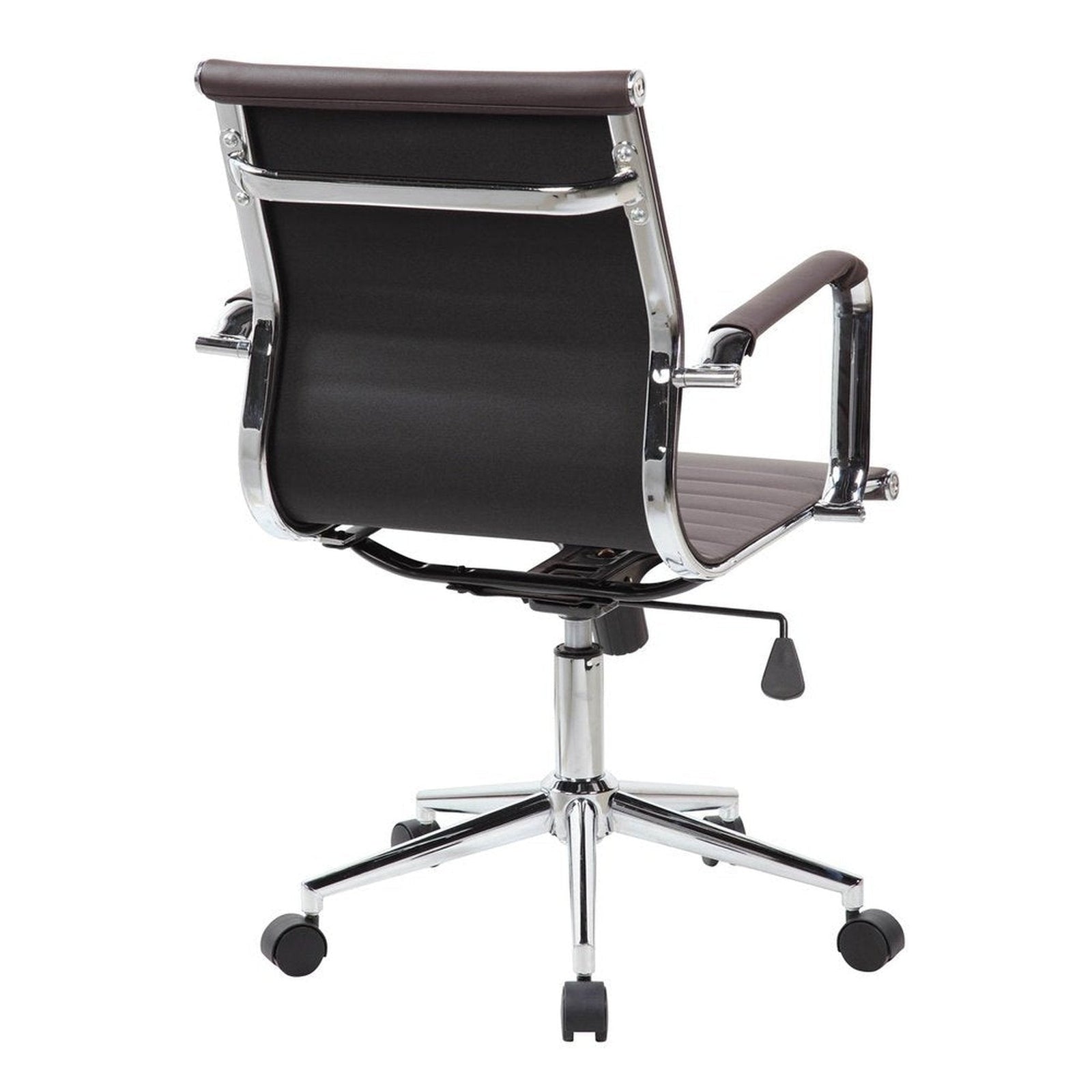 Techni Mobili Modern Visitor Office Chair, Chocolate by Level Up Desks