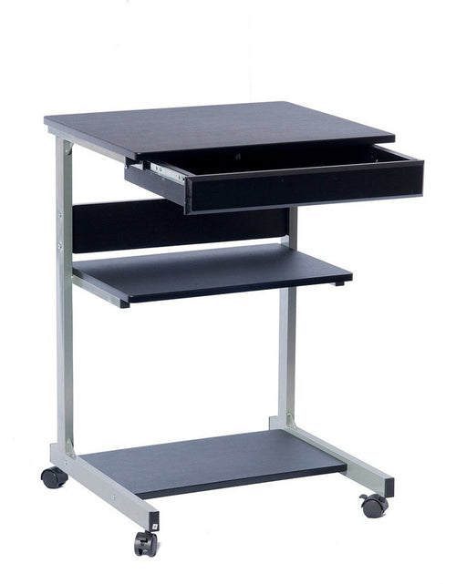 Load image into Gallery viewer, Techni Mobili Rolling Laptop Cart with Storage, Graphite by Level Up Desks
