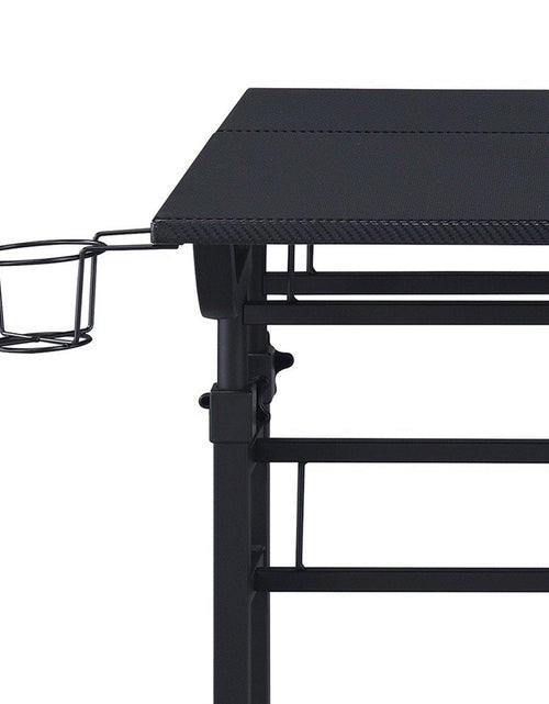 Load image into Gallery viewer, Techni Mobili Rolling Writing Desk with Height Adjustable Desktop and Moveable Shelf, Black by Level Up Desks
