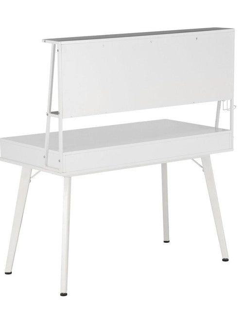 Load image into Gallery viewer, Techni Mobili Study Computer Desk with Storage &amp; Magnetic Dry Erase White Board, White by Level Up Desks
