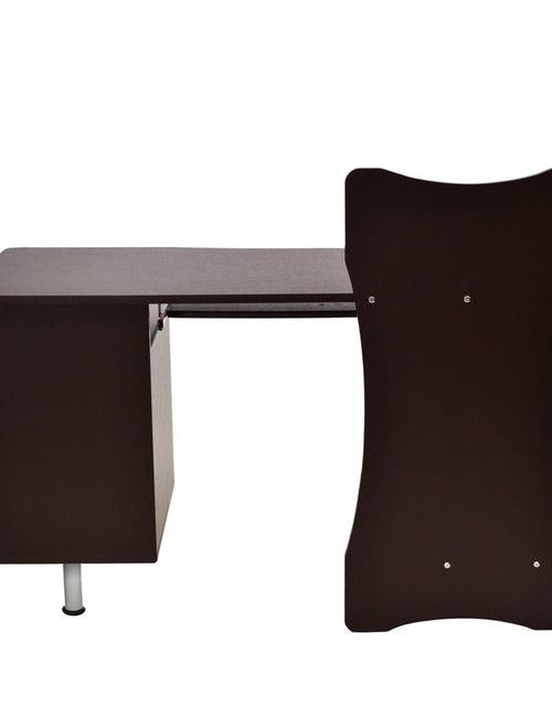 Load image into Gallery viewer, Techni Mobili Stylish Computer Desk with Storage, Chocolate by Level Up Desks
