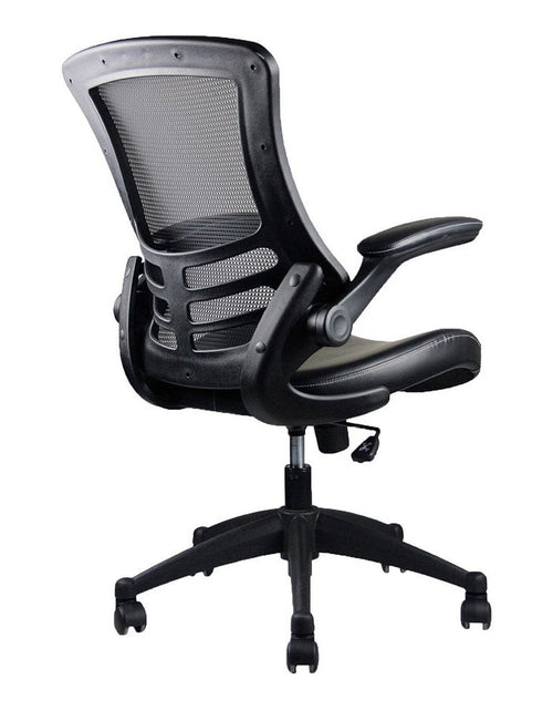 Load image into Gallery viewer, Techni Mobili Stylish Mid-Back Mesh Office Chair with Adjustable Arms, Black by Level Up Desks
