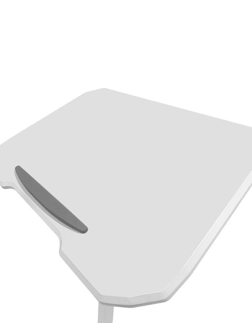 Load image into Gallery viewer, Techni Mobili White Sit to Stand Mobile Laptop Computer Stand with Height Adjustable and Tiltable Tabletop by Level Up Desks
