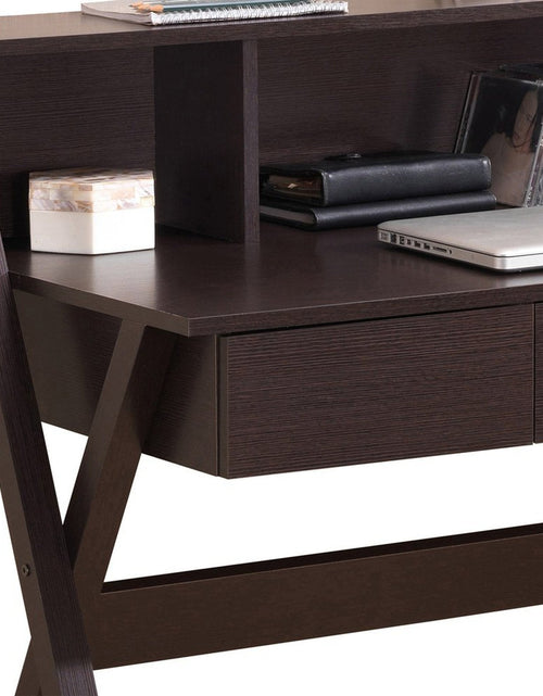 Load image into Gallery viewer, Techni Mobili Writing Desk with Storage, Wenge by Level Up Desks
