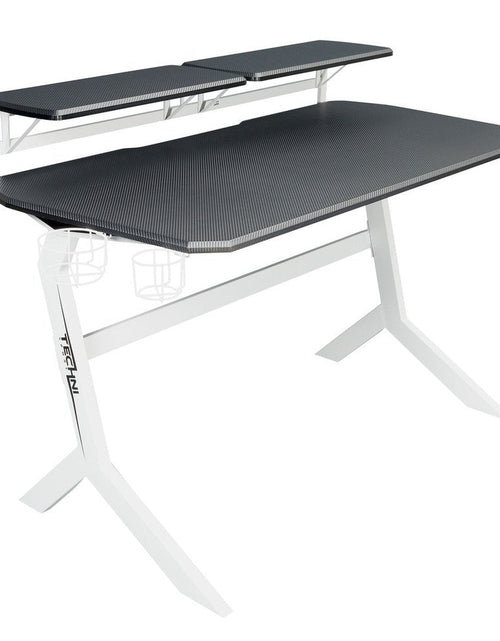 Load image into Gallery viewer, Techni Sport White Stryker Gaming Desk, White by Level Up Desks
