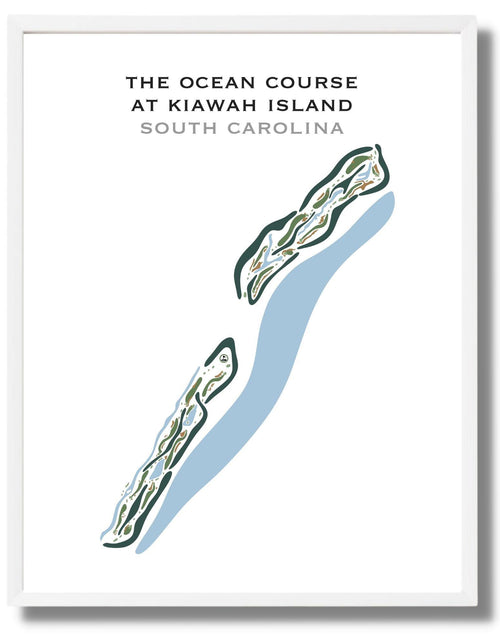 Load image into Gallery viewer, The Ocean Course at Kiawah Island, South Carolina - Printed Golf Courses by Golf Course Prints

