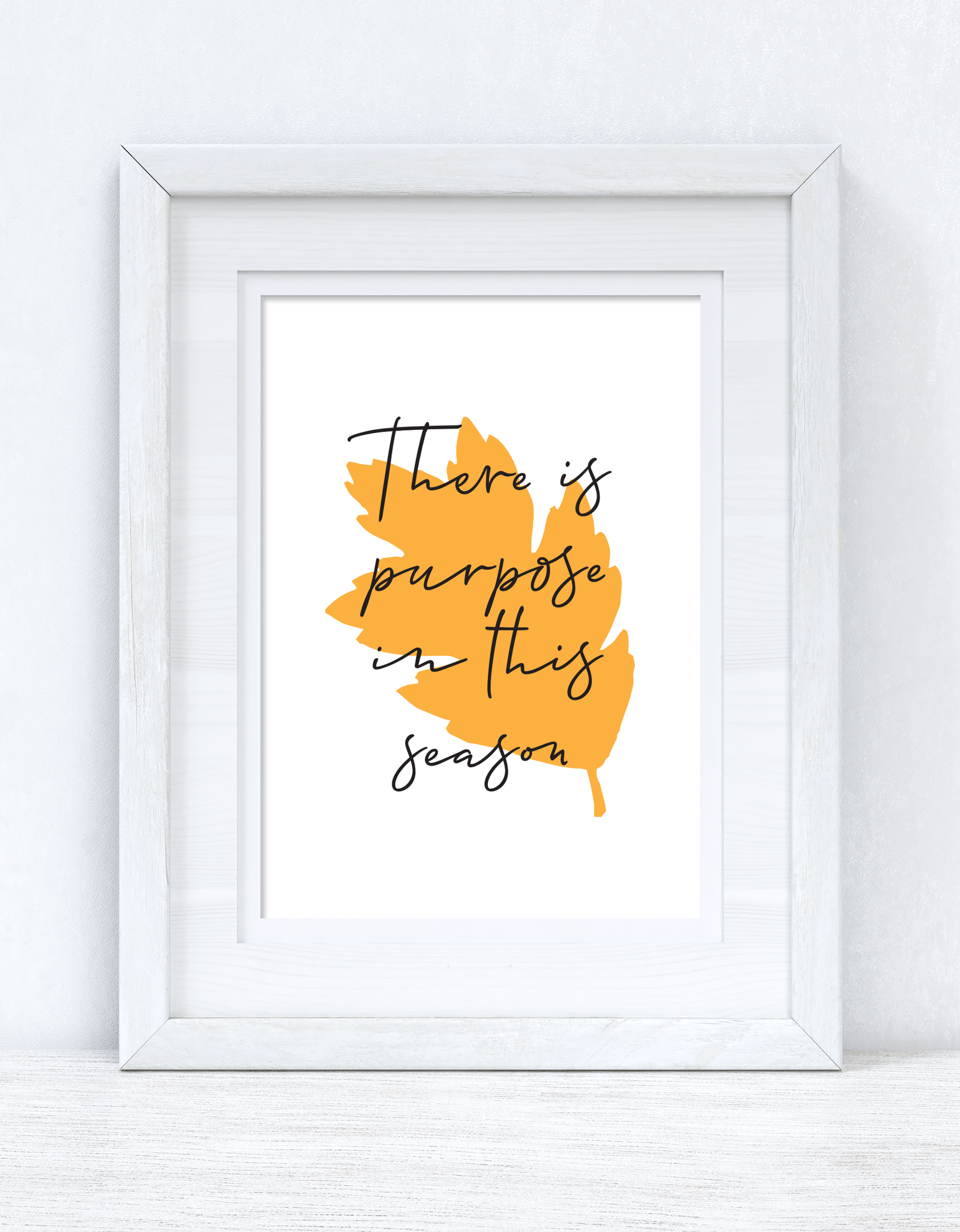 There Is Purpose In This Season Autumn Seasonal Wall Home Decor Print by WinsterCreations™ Official Store