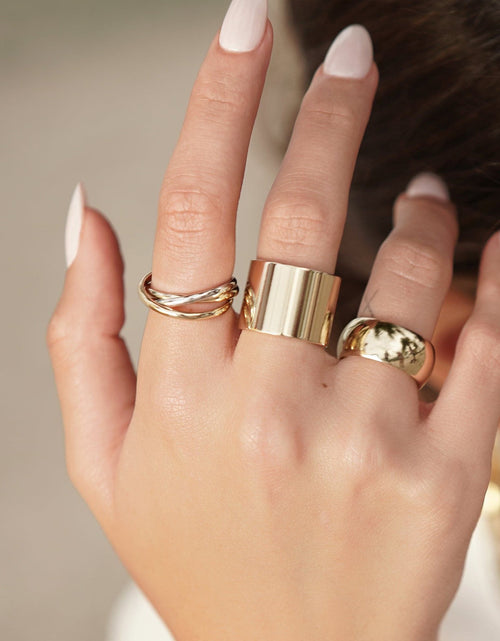 Load image into Gallery viewer, Thick Flat Ring by eklexic jewelry
