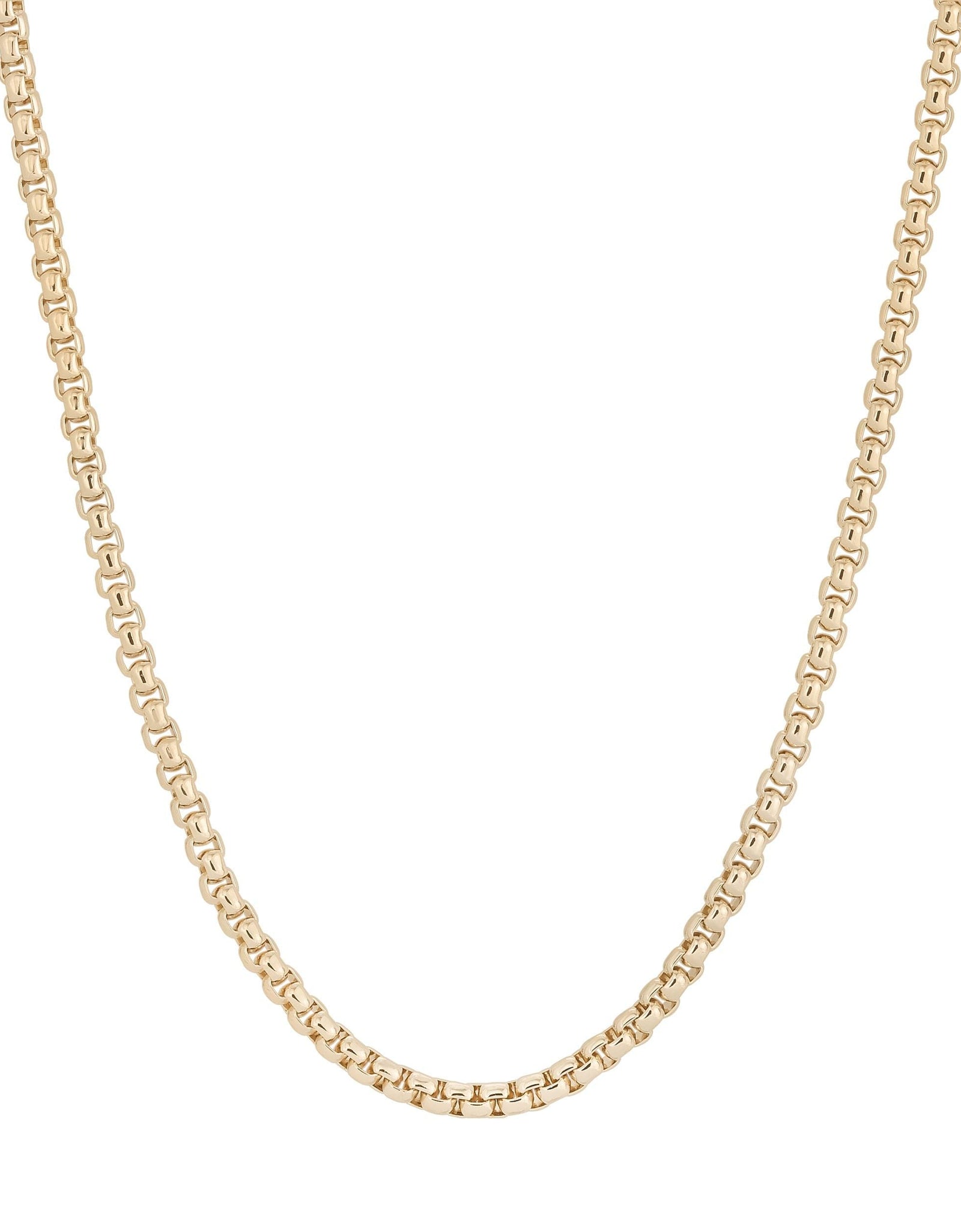 Thin Luciana Box Chain Necklace by eklexic jewelry