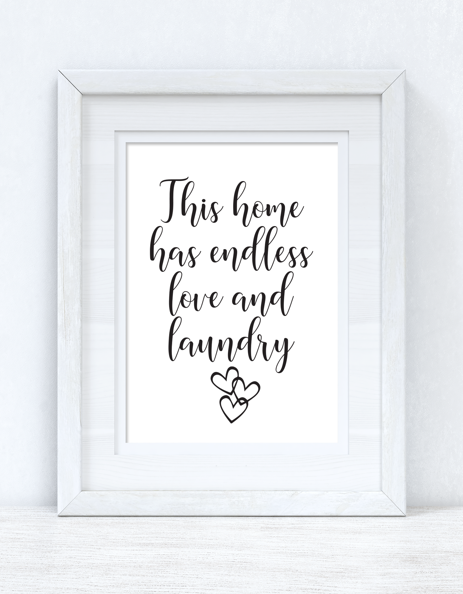 This Home Has Endless Love And Laundry Room House Simple Wall Decor Print by WinsterCreations™ Official Store