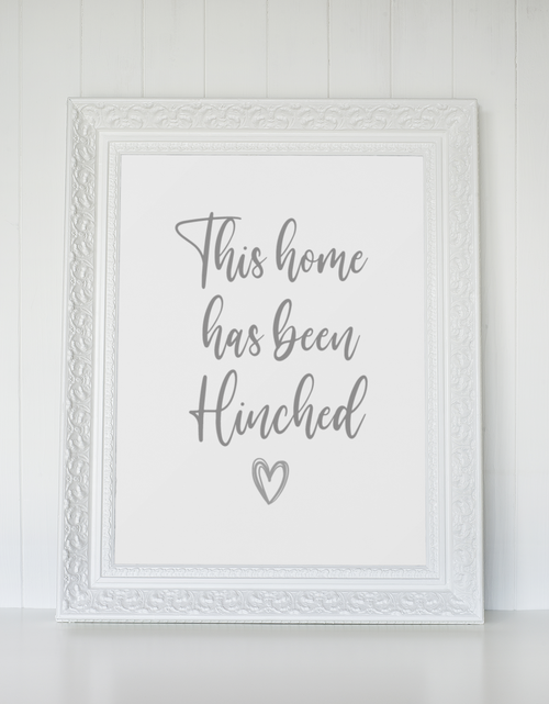 Load image into Gallery viewer, This Home Has Been Hinched Heart Cleaning Home Wall Decor Print by WinsterCreations™ Official Store
