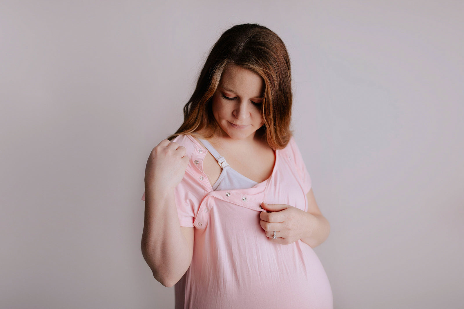 Light Pink Labor and Delivery Nursing Hospital Gown by Three Little Tots