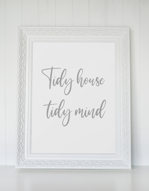 Load image into Gallery viewer, Tidy House Tidy Mind Cleaning Hinch Home Wall Decor Print by WinsterCreations™ Official Store
