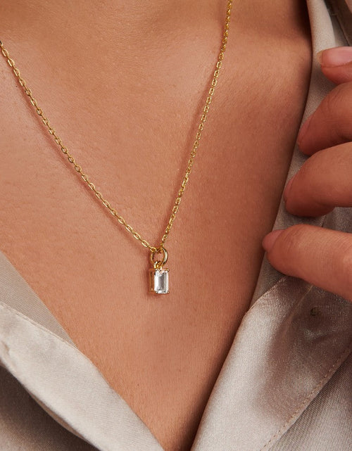 Load image into Gallery viewer, Moissanite Necklace Charm by Little Sky Stone
