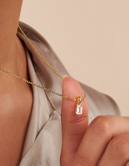 Load image into Gallery viewer, Birthstone Necklace - April by Little Sky Stone
