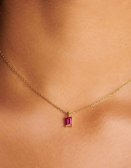 Load image into Gallery viewer, Birthstone Necklace - July by Little Sky Stone
