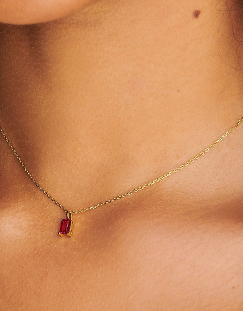 Load image into Gallery viewer, Birthstone Necklace - July by Little Sky Stone
