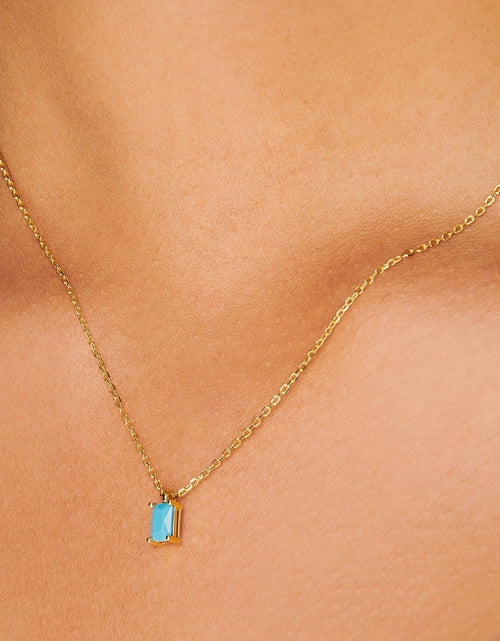 Load image into Gallery viewer, Birthstone Turquoise Necklace - December by Little Sky Stone
