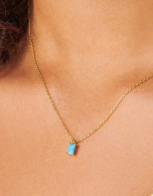 Load image into Gallery viewer, Turquoise Necklace Charm by Little Sky Stone
