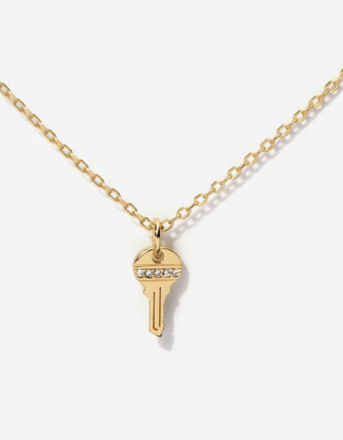 Load image into Gallery viewer, Tiny Key Necklace by Little Sky Stone
