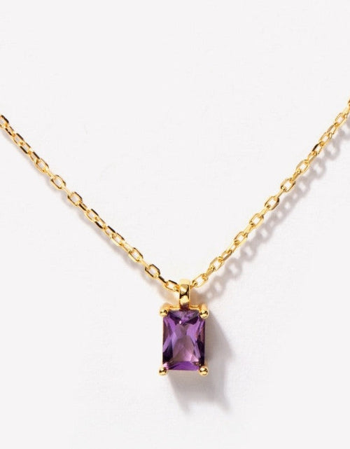 Load image into Gallery viewer, Birthstone Necklace - February by Little Sky Stone
